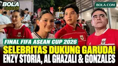 Enzy Storia, Al Ghazali dan Alyssa Daguise hingga Cristian Gonzales Dukung Langsung Timnas Indonesia di Final FIFA ASEAN Cup 2026