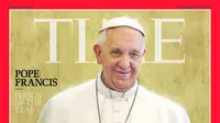 Paus Fransiskus terpilih sebagai Person of the Year 2013 versi majalah Time. (Time/www.mdjonline.com)