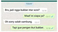 6 Chat Salah Kirim ke Orang Tidak Dikenal Ini Balasannya Kocak (sumber: Twitter/chatingan.aja)