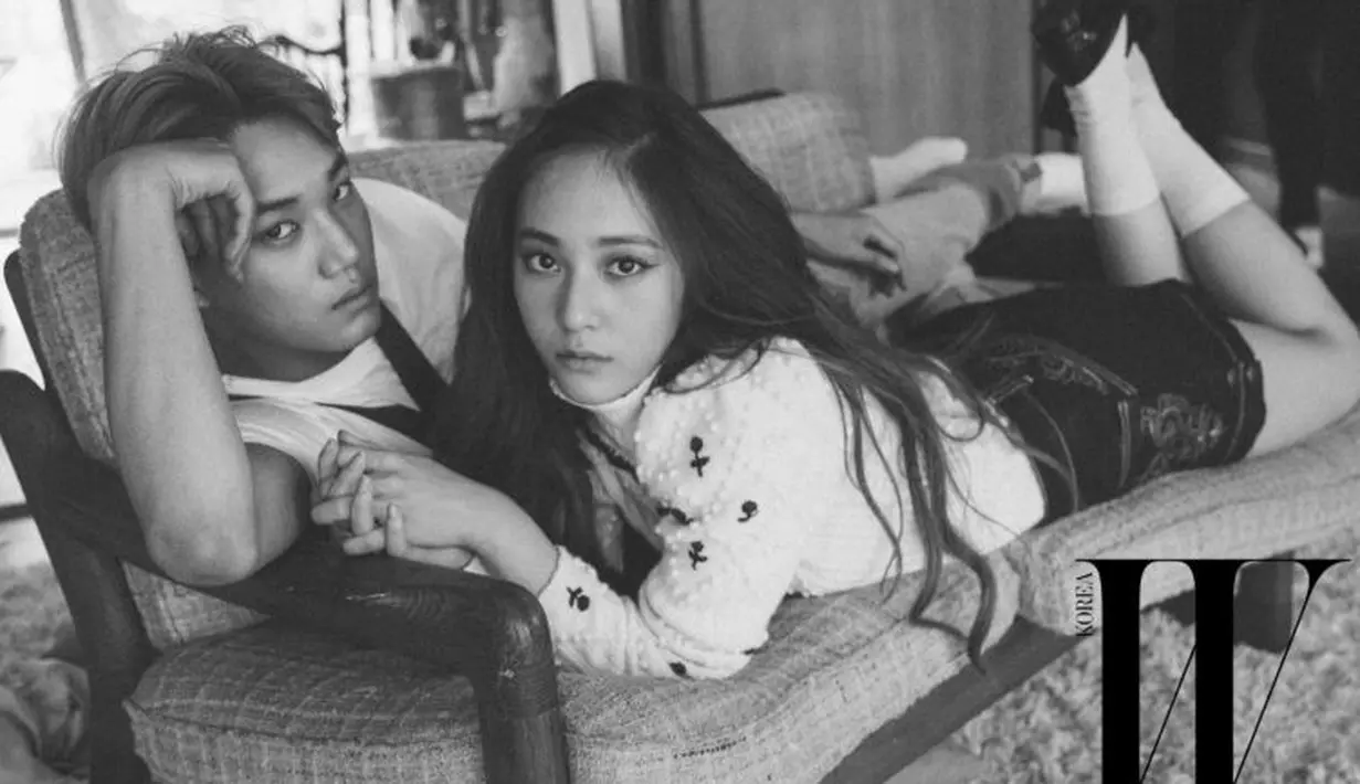 Jalinan asmara Krystal dan Kai EXO yang berjalan satu tahun, akhirnya kandas karena keduanya terlalu sibuk dengan pekerjaannya. (Foto: Soompi.com)