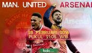 Manchester United vs Arsenal (Bola.com/Samsul Hadi)