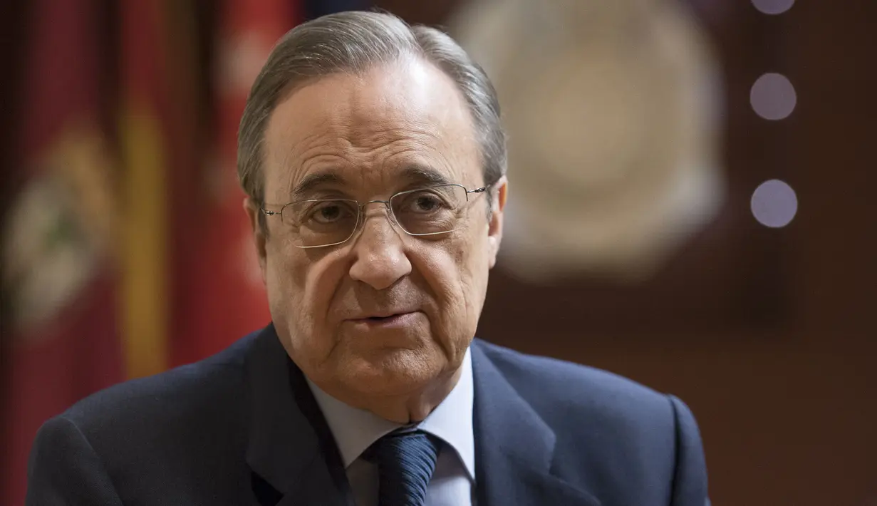 Kelima pemain itu masuk dalam rekaman percakapan kontroversial Perez. Bos Madrid itu juga sudah membuat bantahan, dengan menyebut rekaman ini menjadi 'serangan' pada dirinya terkait keikutsertaan klub di ajang European Super League. (Foto: AFP/Javier Soriano)