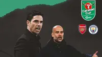 Carabao Cup - Arsenal Vs Manchester City - Head to Head Pelatih (Bola.com/Adreanus Titus)