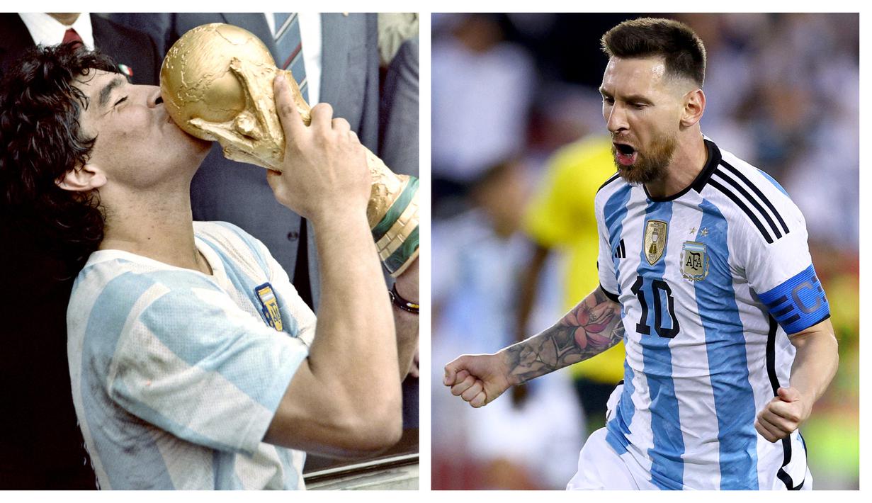 Timnas Argentina yang telah mengoleksi dua trofi juara menjadi salah satu negara langganan tampil di ajang Piala Dunia. Termasuk di edisi 2022 Qatar, Tim Tango telah tampil 18 kali dan menempati posisi ke-4 bersama Italia dalam daftar negara dengan penampilan terbanyak di ajang Piala Dunia. Dalam perjalanannya, ada beberapa pemain Argentina yang telah menoleksi banyak penampilan atau caps di ajang Piala Dunia. Berikut daftar 5 besarnya. (Kolase AFP)