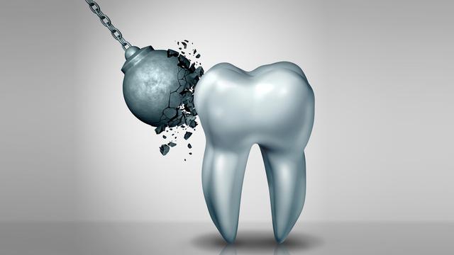 Ilustrasi gigi sekuat baja