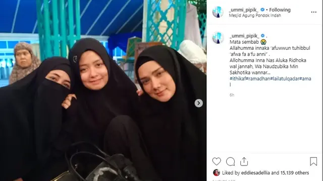 Mulan Jameela (Foto: Instagram/@_ummi_pipik_)