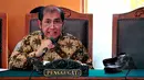 Hadi Poernomo saat mengikuti sidang perdana praperadilan di PN Jakarta Selatan, Senin (18/5/2015). Hadi Poernomo membacakan permohonannya dan menggugat status tersangka terkait kasus pajak Bank BCA. (Liputan6.com/Yoppy Renato)