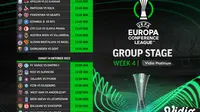 Jadwal dan Live Streaming UEFA Conference League 2022/2023 Matchday 4, 13&14 Oktober 2022. (Sumber : dok. vidio.com)