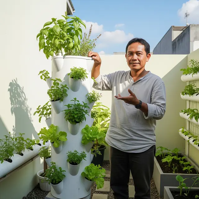 Edible Garden dari Pipa PVC