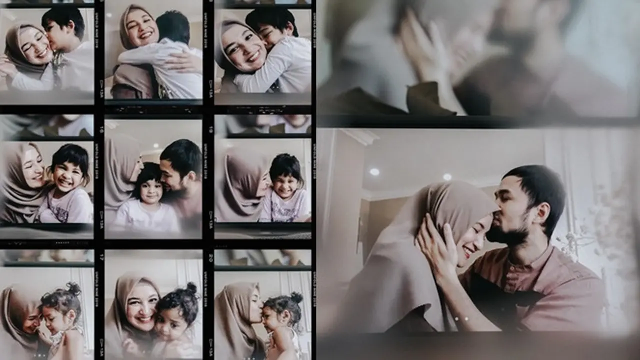 5 Gaya Pemotretan Virtual Keluarga Shireen Sungkar dan Teuku Wisnu, Penuh Kehangatan