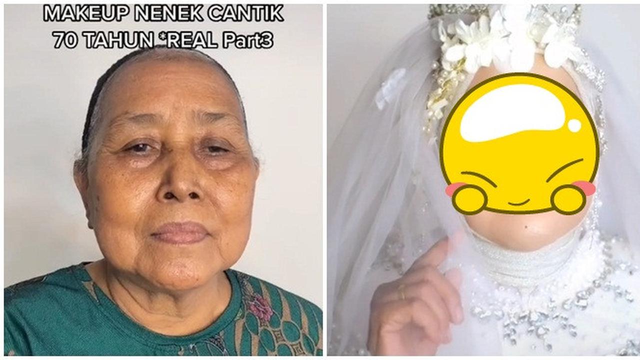 Viral Nenek 70 Tahun Terlihat Cantik dan Awet Muda Setelah Didandani, Bikin Pangling