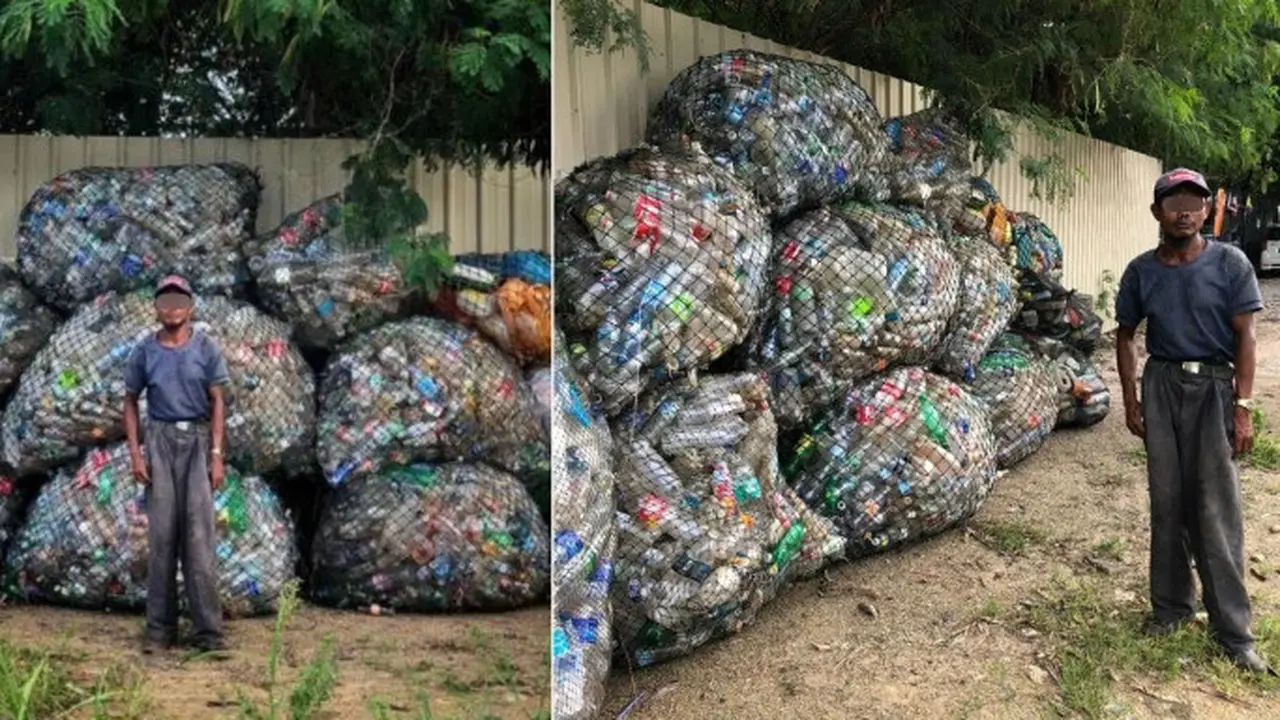 Meski Idap Kanker Tulang, Pria Ini Jalan Kaki Pungut Sampah Tiap Hari Hingga 10 Km