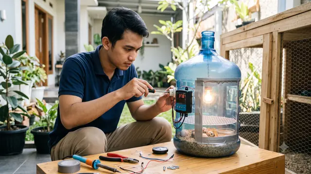 Cara Membuat Mesin Penetas Telur Mini dari Galon Bekas