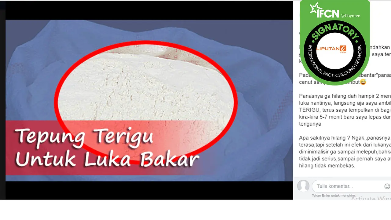 Hoaks tepung terigu