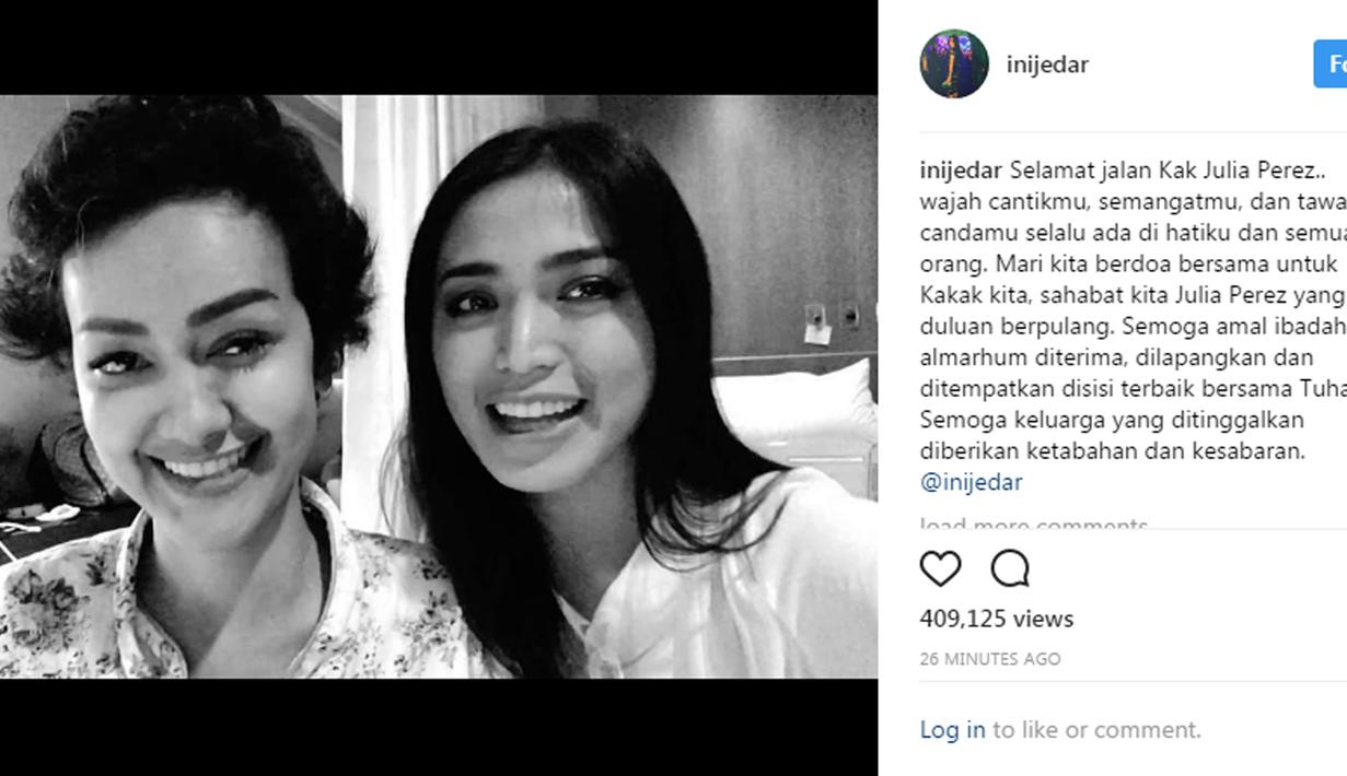 Ucapan Duka Para Sahabat Julia Perez Di Instagram ShowBiz Liputan6com