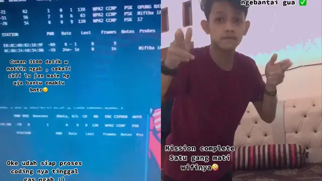 Tingkah jahil pemuda mematikan wi-fi tetangga satu gang.