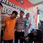 Polisi menetapkan Devid Ailesmana (19) sebagai tersangka pembunuhan mantan kekasihnya, Nindi Putri Ma'ripa (19). (Liputan6.com/Achmad Sudarno).