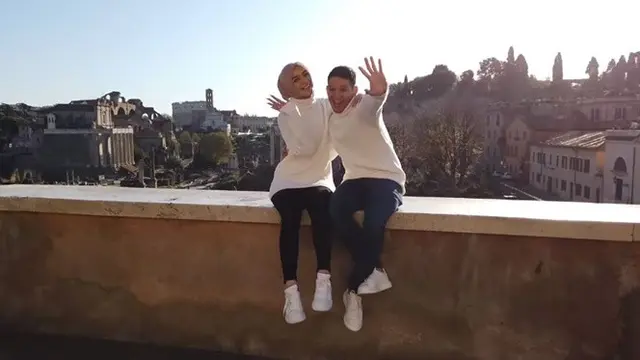 6 Momen Mesra Citra Kirana dan Rezky Aditya di Roma, Destinasi Pertama Honeymoon