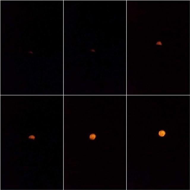Flower Moon perlahan-lahan 'terbit' di antara awan. | Photo dok. Vemale.com