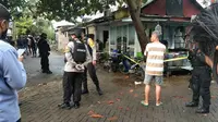 Densus 88 tembak mati dua terduga teroris di Makassar (Liputan6.com/Fauzan)