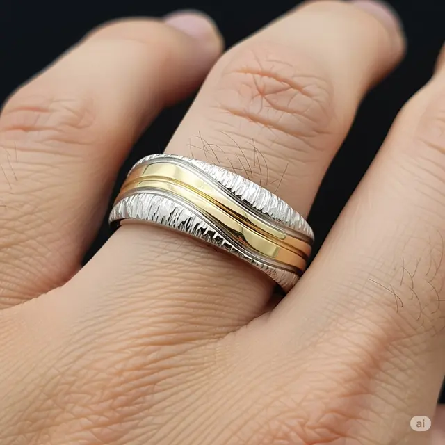 Model Cincin Pria Elegan untuk Nikah. Foto: Gemini