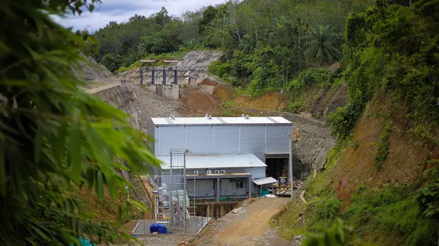 Pembangkit Listrik Tenaga Minihidro (PLTM) Kanzy 3 di Bengkulu.