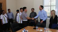 PB ISSI dan RCS beraudiensi dengan Kepala Korlantas Polri Brigjen Royke Lumowa, Selasa (25/4/2017), untuk pelaksanaan Tour de Indonesia 2018. (PB ISSI)