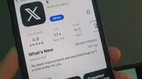 Aplikasi X yang dulunya bernama Twitter di iPhone (Liputan6.com/ Agustin Setyo Wardani).