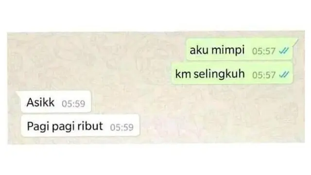 6 Chat Mimpi Netizen ke Pacar Ini Bikin Geleng Kepala, Punya Kaesang Pangarep Jadi Sorotan