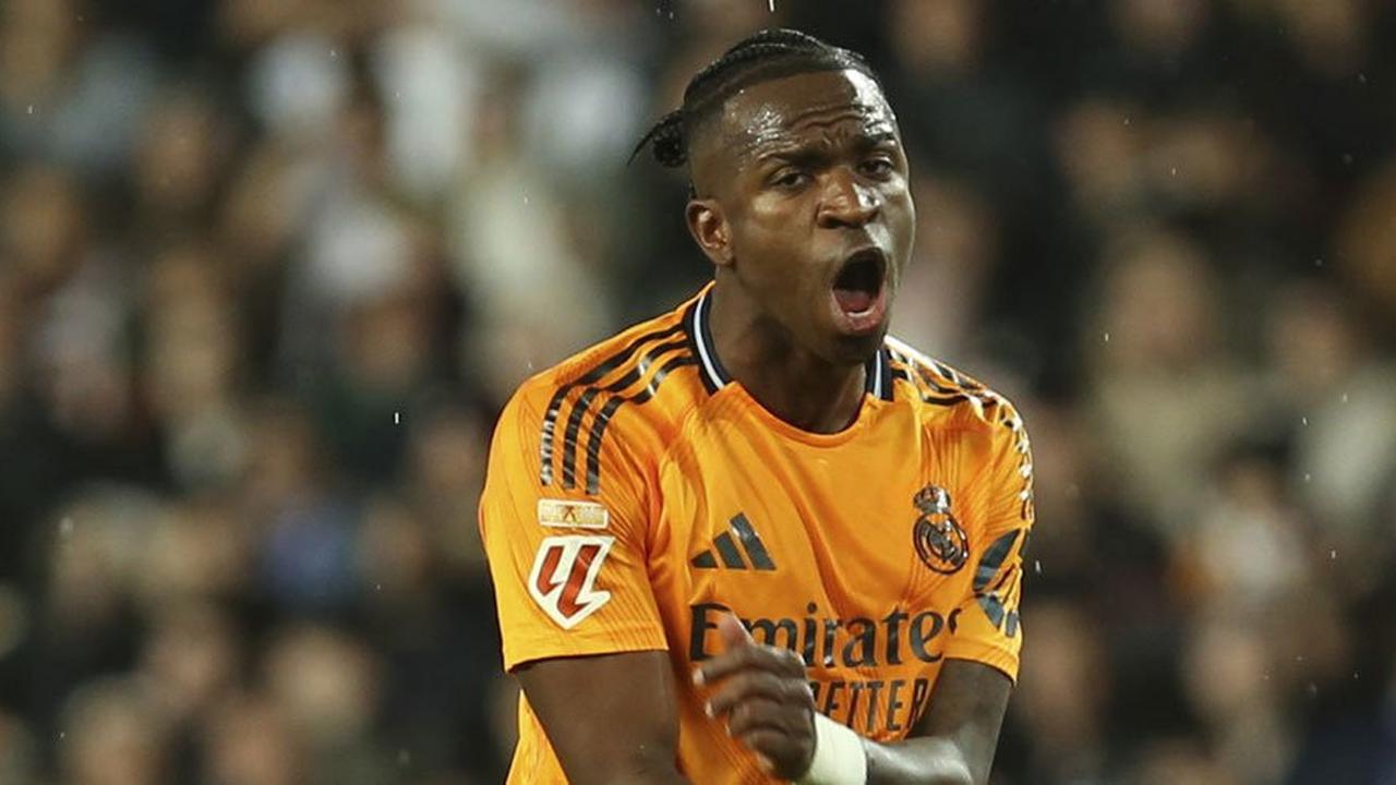 Winger Real Madrid, Vinicius Jr (c) AP Photo/Alberto Saiz