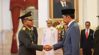 Jenderal TNI Agus Subiyanto dilantik Presiden Jokowi sebagai Kepala Staf Angkatan Darat (KSAD) di Istana Negara, Jakarta, Rabu (25/10/2023) (tniad.mil.id)