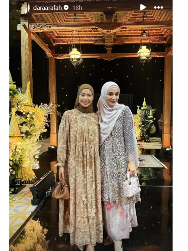 8 Artis Elegan Berbalut Gamis di Ngunduh Mantu Al Ghazali-Alyssa, Curi Perhatian