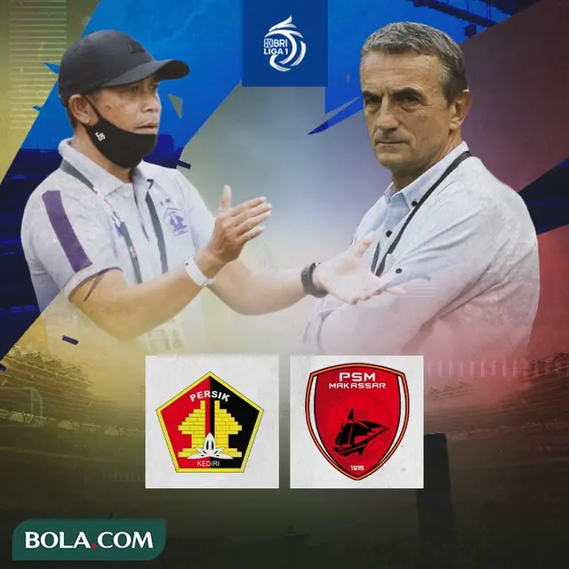 BRI Liga 1 - Duel Pelatih - Persik Kediri Vs PSM Makassar