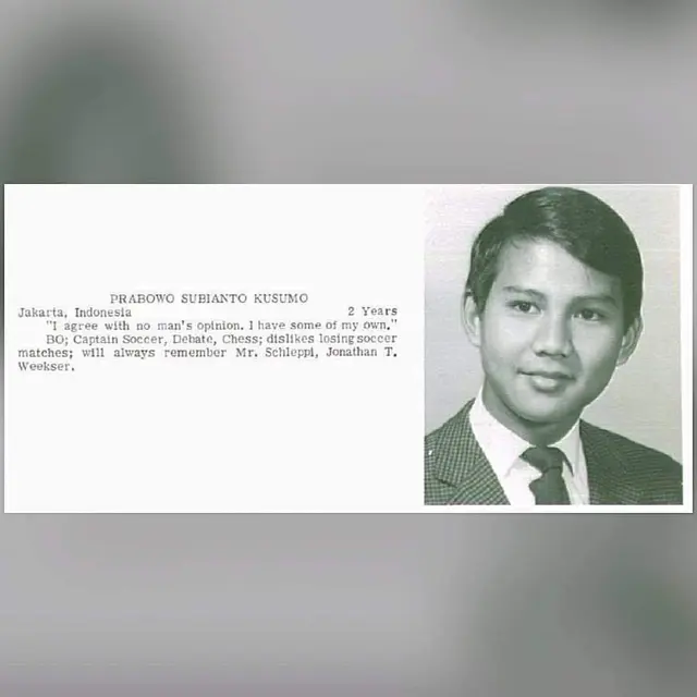 6 Foto Jadul Capres Saat Masa SMA Ini Curi Perhatian, Beraura Pemimpin Sedari Dulu