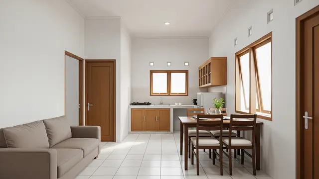 8 Desain Rumah Sederhana 1 Lantai 2 Kamar untuk Keluarga Muda, Fungsional & Nyaman