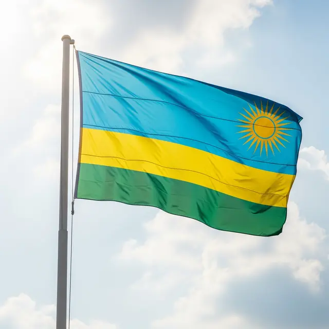 Bendera Rwanda (AI Generated)