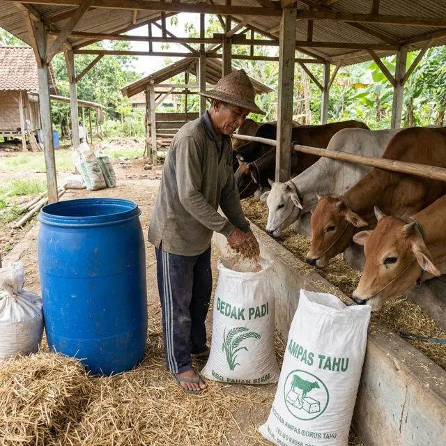 Pakan Sapi Tanpa Ngarit