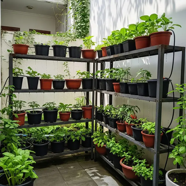 9 Ide Kebun Sayur di Rak Besi Susun untuk Lahan Terbatas, Solusi Inovatif