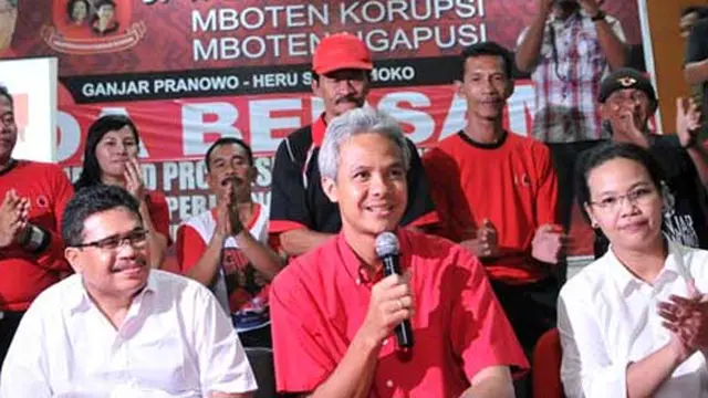 Unggul, Ganjar Disambut Sorakan Pengurus DPP PDIP