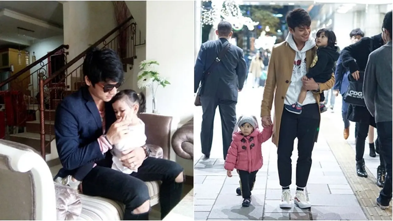 Potret Rizky Billar Momong Ponakan