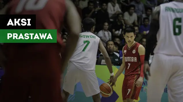 Andakara Prastawa Dhyaksa tampil apik saat Timnas Basket Indonesia hadapi India di Final.