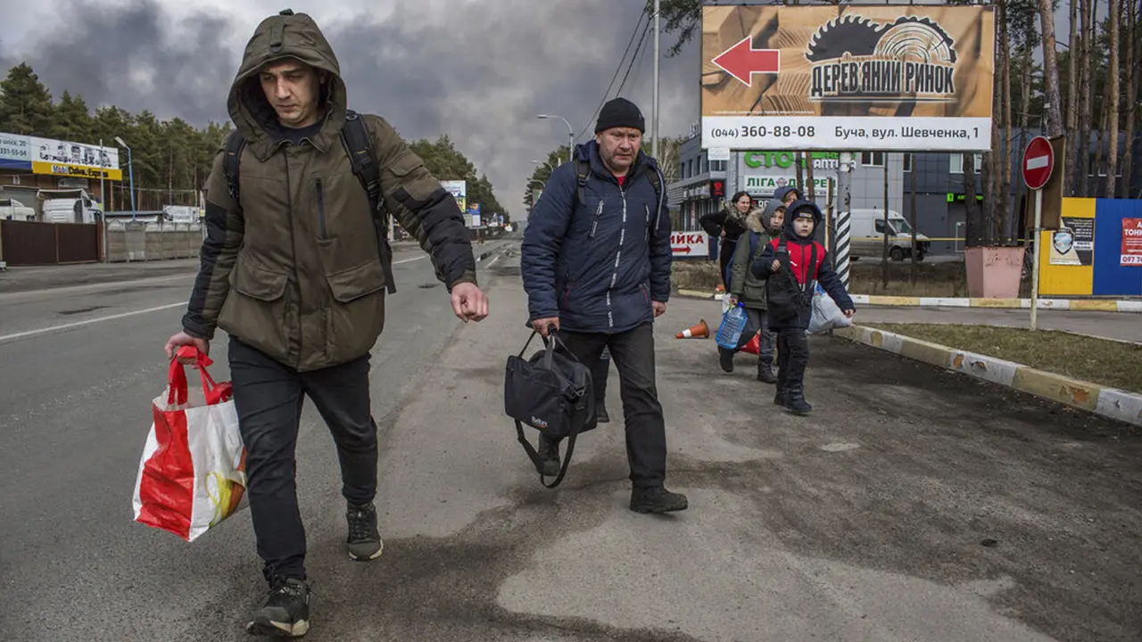 FOTO: Melarikan Diri dari Perang Ukraina