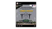 Tangkapan layar flyer yang diunggah oleh akun Instagram DPM UTU.