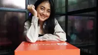 Rahmania Astrini wawancara FB Live di kantor redaksi Liputan6.com, Jakarta, Rabu (19/12/2018)