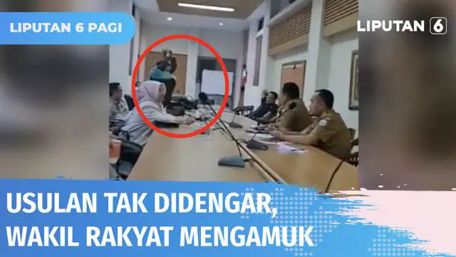 Mengamuk, kecewa karena usulan pembuatan Perda tentang aspirasi peternak domba tidak ada yang merespon, seorang anggota DPRD asal Garut banting microphone hingga hancur saat rapat berlangsung.