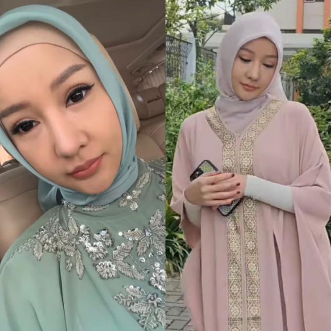 Penampilan Lucinta Luna Kenakan Hijab