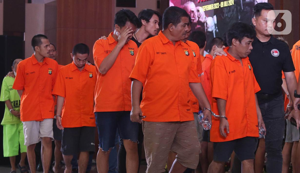 Sejak dibentuk pada September 2023, Satgas P3GN Polri telah meringkus hampir 38 ribu lebih tersangka penyalahgunaan narkoba. (merdeka.com/Arie Basuki)