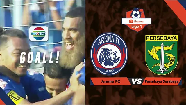 VIDEO: Gol Fantastis Pemain Arema FC, Dendi Santoso ke Gawang Persebaya