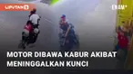Beredar video viral terkait pencurian motor di Siantar Sumatera Utara. Pencurian ini terekam CCTV ketika kedua pelaku tengah mengintai target