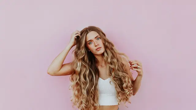 Ilustrasi rambut lebat, sehat, dan indah